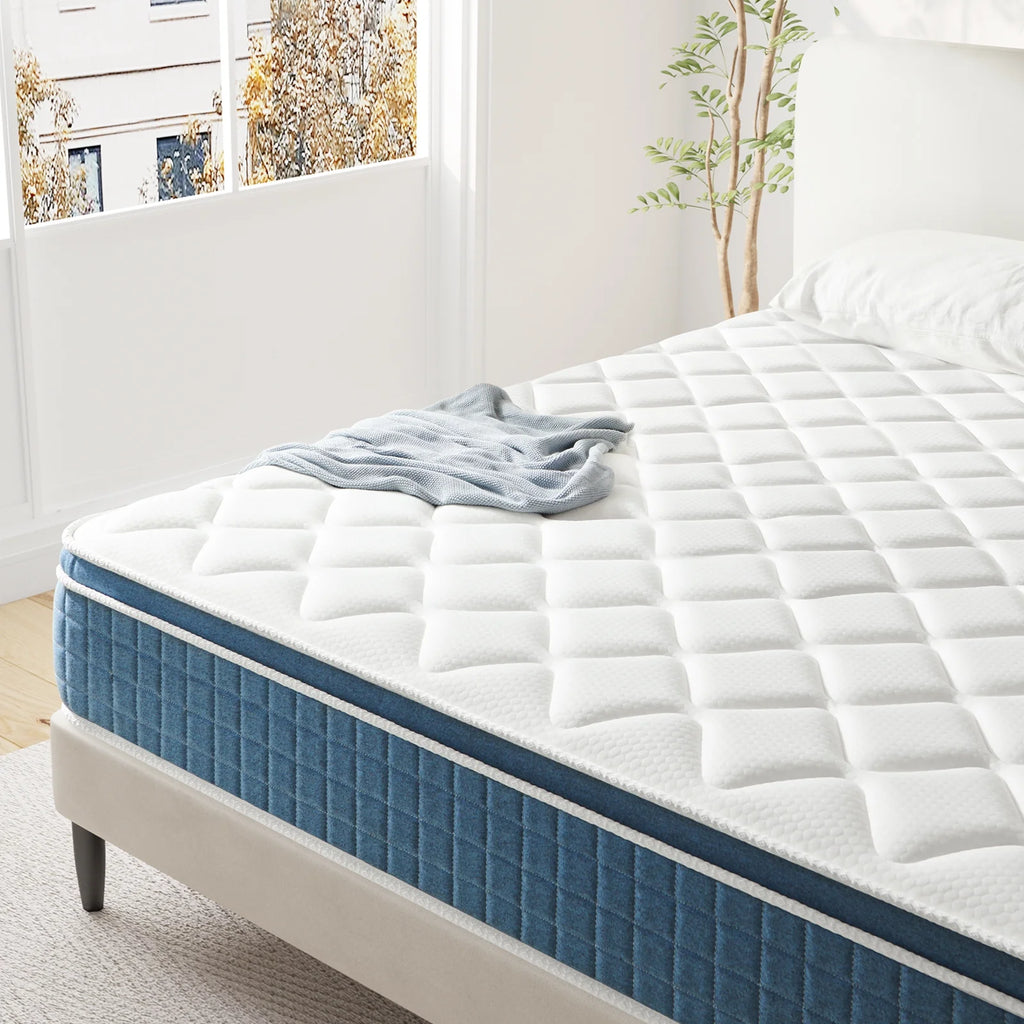 Queen Size Hybrid Innerspring and Gel Memory Foam Mattress D464