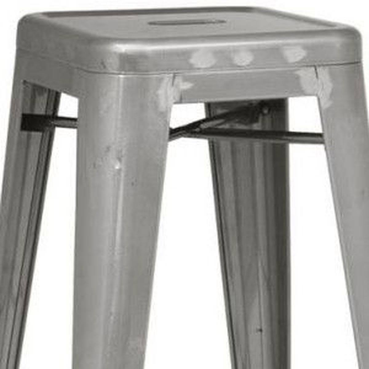 Antique Silver Bar Stool Set of 2 T7749