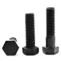 1 1/2 inch-12 x 8 inch Fine Thread Grade 5 Hex Cap Screw Black Oxide Pk 6 Y95663