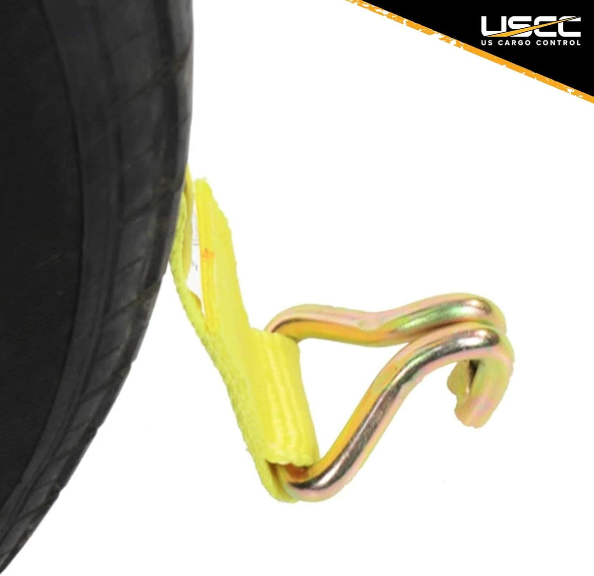 2-Inch Wide Polyester Wheel Strap with Ratchet, 3,333 Pound Working Load Limit, 4 Pack C79154