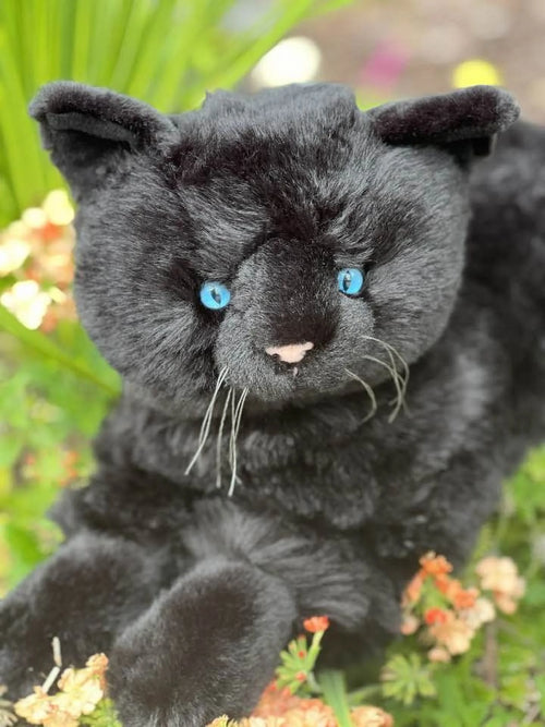 19-Inch Plush Cat with Tail E851