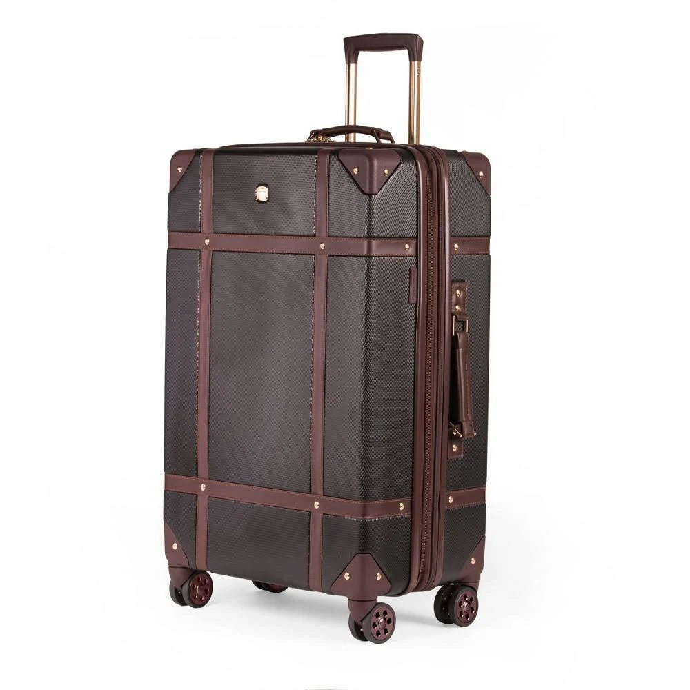 Brown Hardside Expandable Suitcase E675440