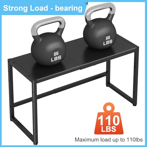 Expandable 2 Tier Heavy Duty Metal Storage Shelves D468