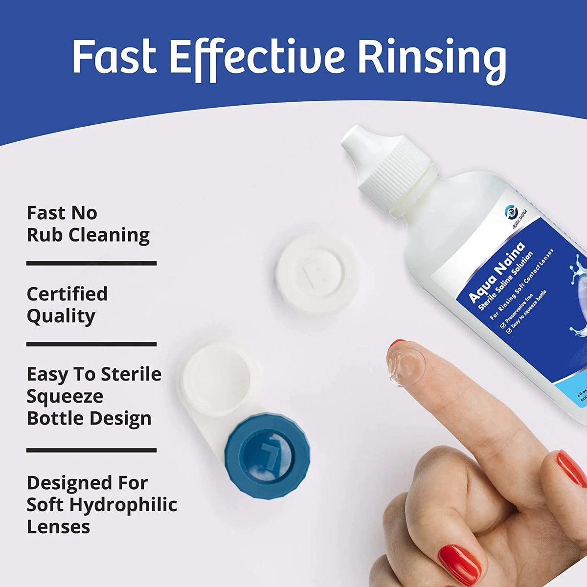 Preservative Free Sterile Saline Solution for Soft Contact Lenses (4x 4Fl. Oz) N8317