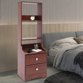 2 Drawer Bedside Nightstand with Open Storage Q34450