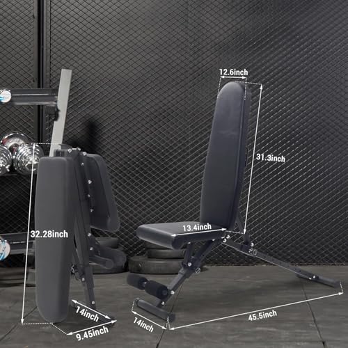 Adjustable Weight Bench 800Lbs Capacity Incline Decline P846