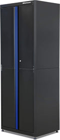 30.5 x 12 Locking 2 Door Wall Cabinet with Black Powder Coat Finish T2858