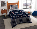 Queen Size 5 Piece Polyester Bed In Bag Set T8446