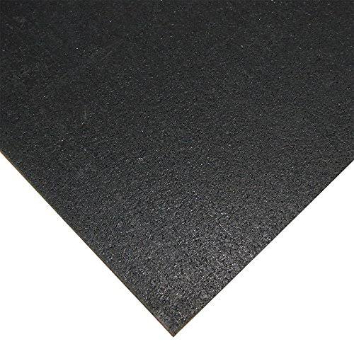 Black 3/8-Inch x 4 x 7-Feet Rubber Flooring I778616