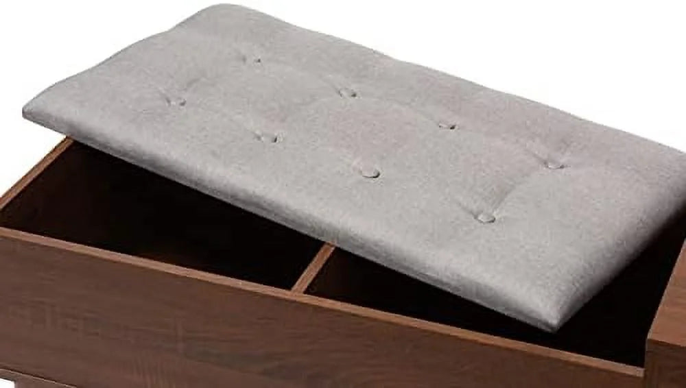 Brown Fabric Shoe Rack Cabinet Q918440