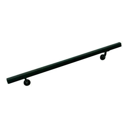 Aluminum Wall Handrail with Mounts, 10 ft, Evergreen O3982