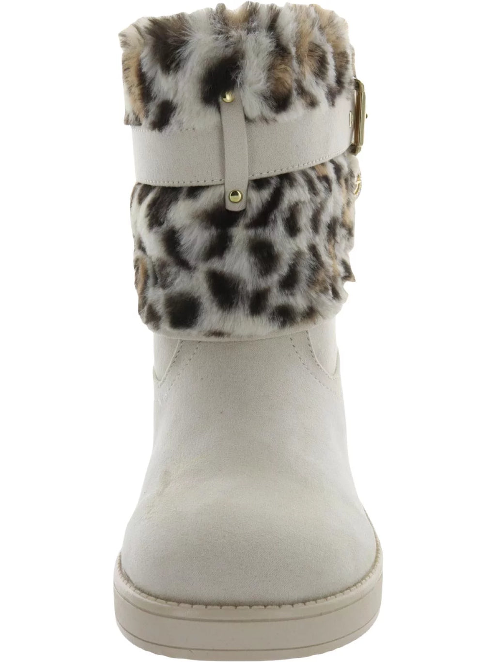 Beige Animal Print Snow Boots X57621