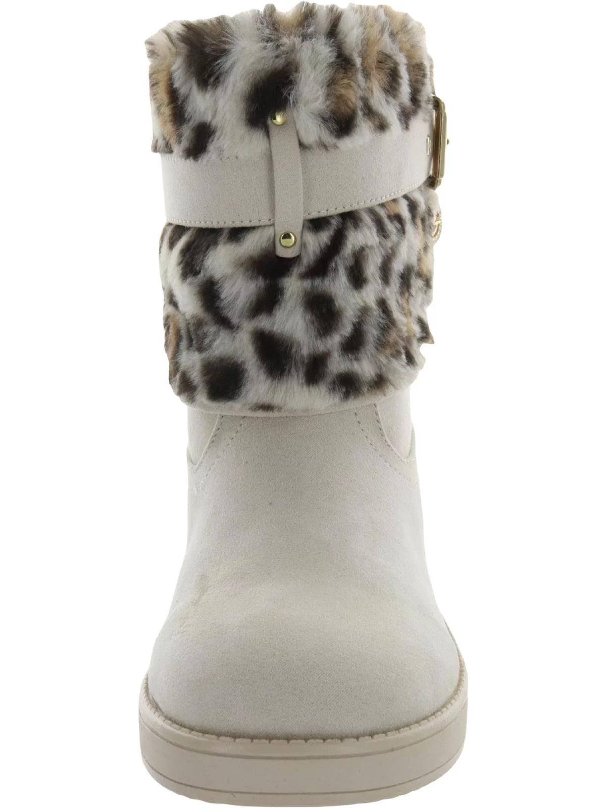 Beige Animal Print Snow Boots X57621