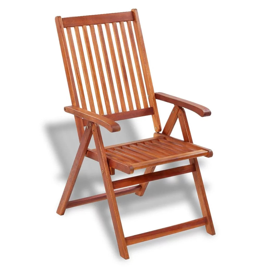 Folding Garden Chairs 2 pcs Solid Acacia Wood Brown W716963