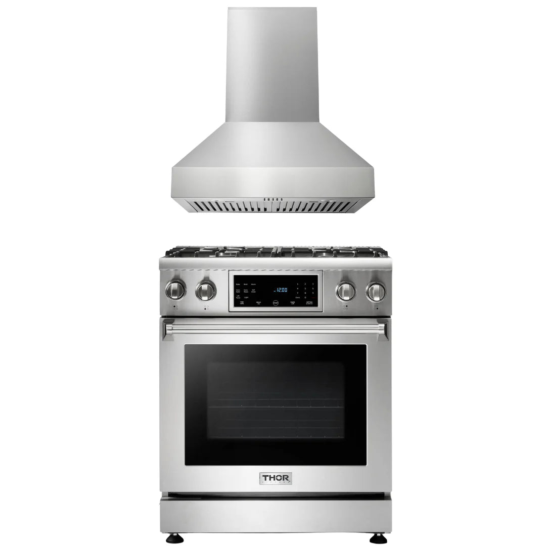 30 Propane Gas Range and Range Hood F5045