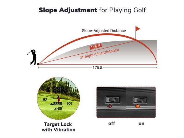 1000 Yards 6x Golf Rangefinder G848319