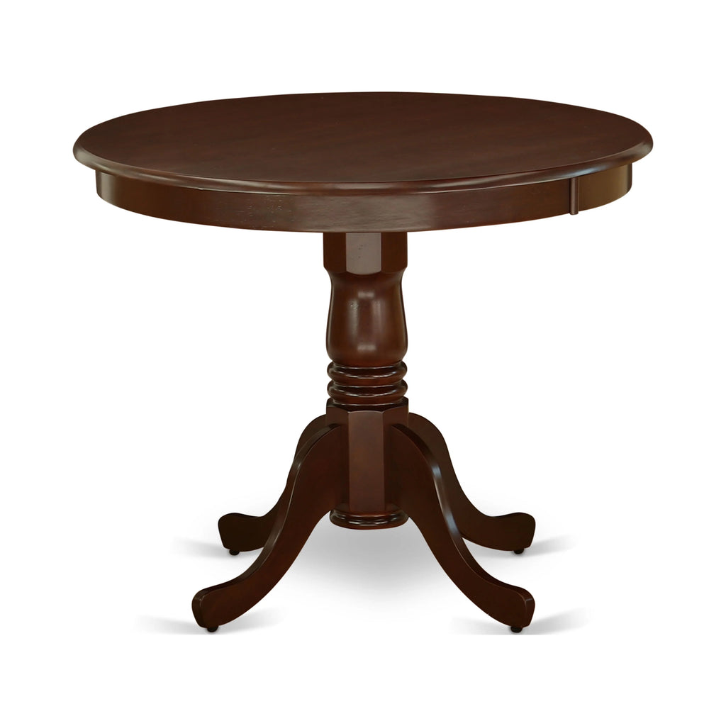 Antique 5-piece Dining Chair and Round Table Set in Mahogany R173