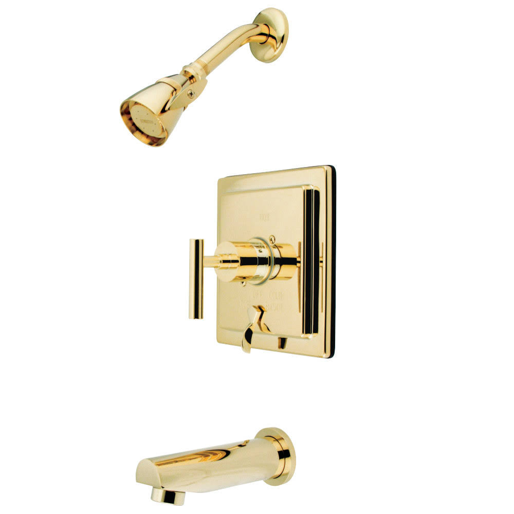 Polished Brass Tub Shower Faucet Z956