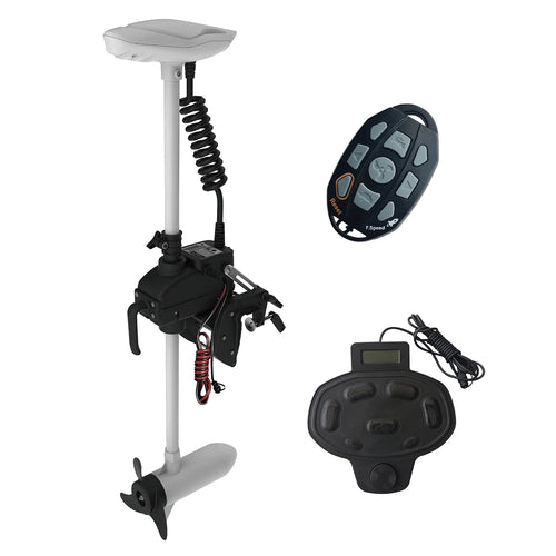 10.2ft Inflatable Pontoon Boat with Remote Trolling Motor and Foot Control Y265736