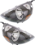 Headlight Assembly Pair Halogen Black B11701