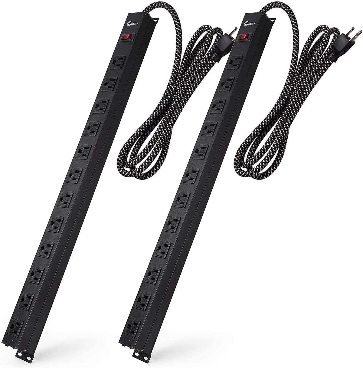 10 Outlet 2 Pack Heavy Duty Power Strip with 6 feet Extension Cord N67852
