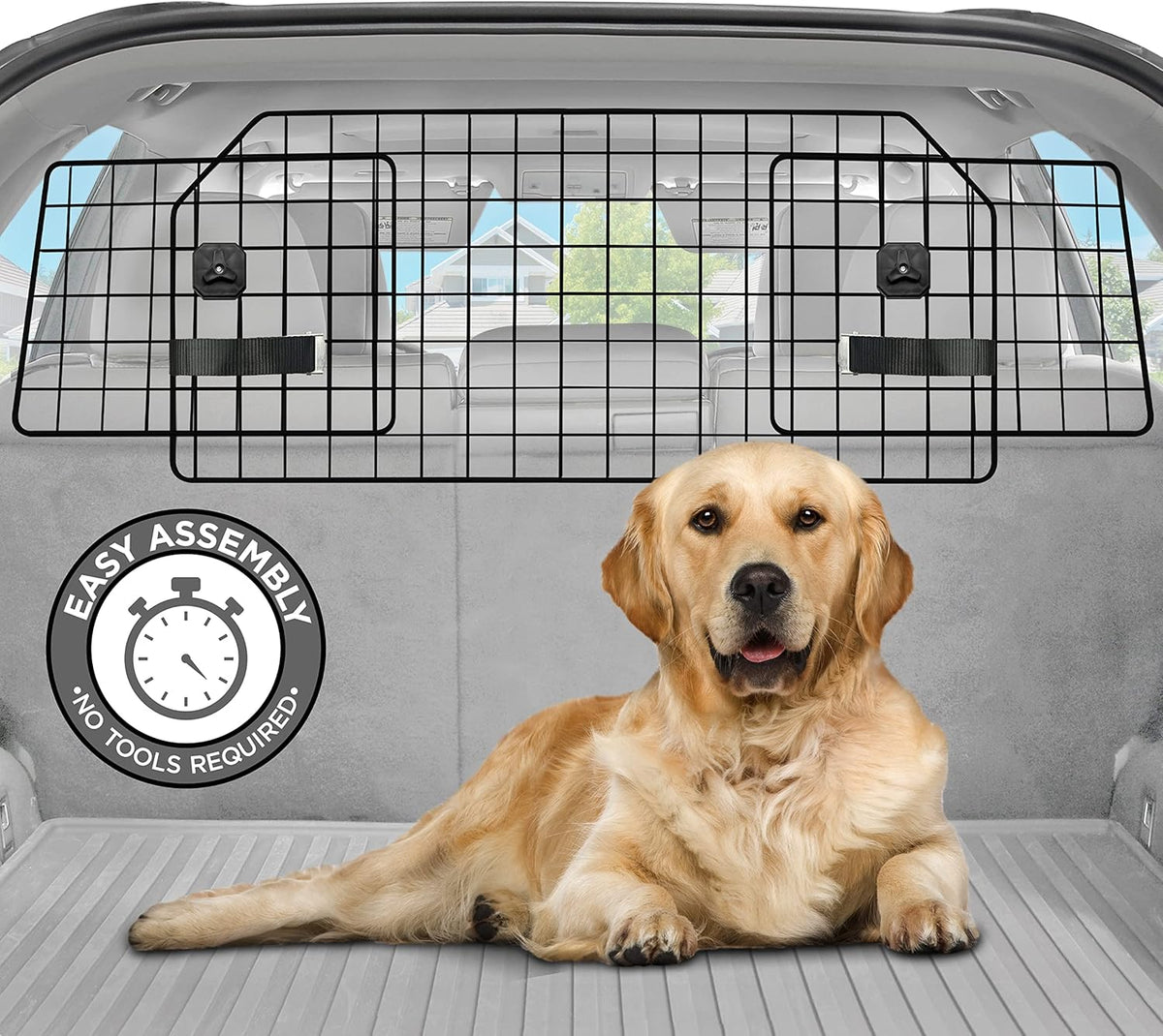 Adjustable Heavy-Duty Wire Mesh Dog Barrier Pack of 2 F26445