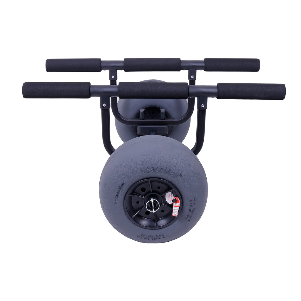 Heavy Duty Kayak Cart Dolly with Inflatable Balloon Beach Wheels, 330 lbs Weight Rating, Foldable Carrier, Adjustable Hull Bars A350