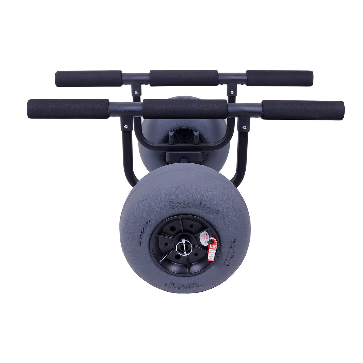 Heavy Duty Kayak Cart Dolly with Inflatable Balloon Beach Wheels, 330 lbs Weight Rating, Foldable Carrier, Adjustable Hull Bars A350