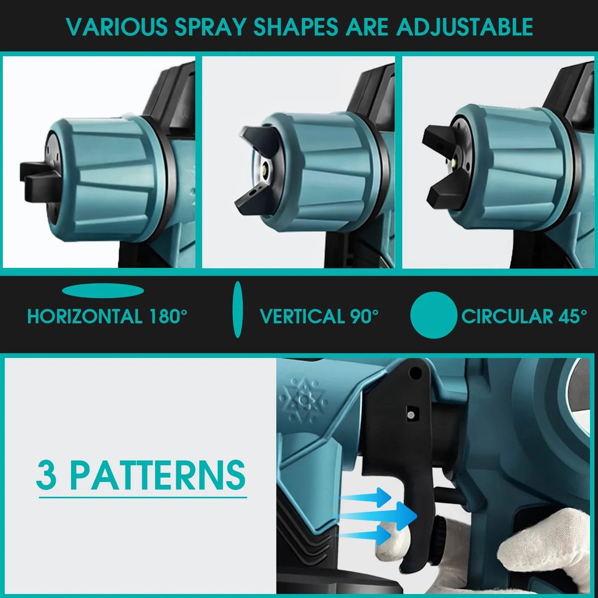 800W Electric HVLP Paint Sprayer E460325