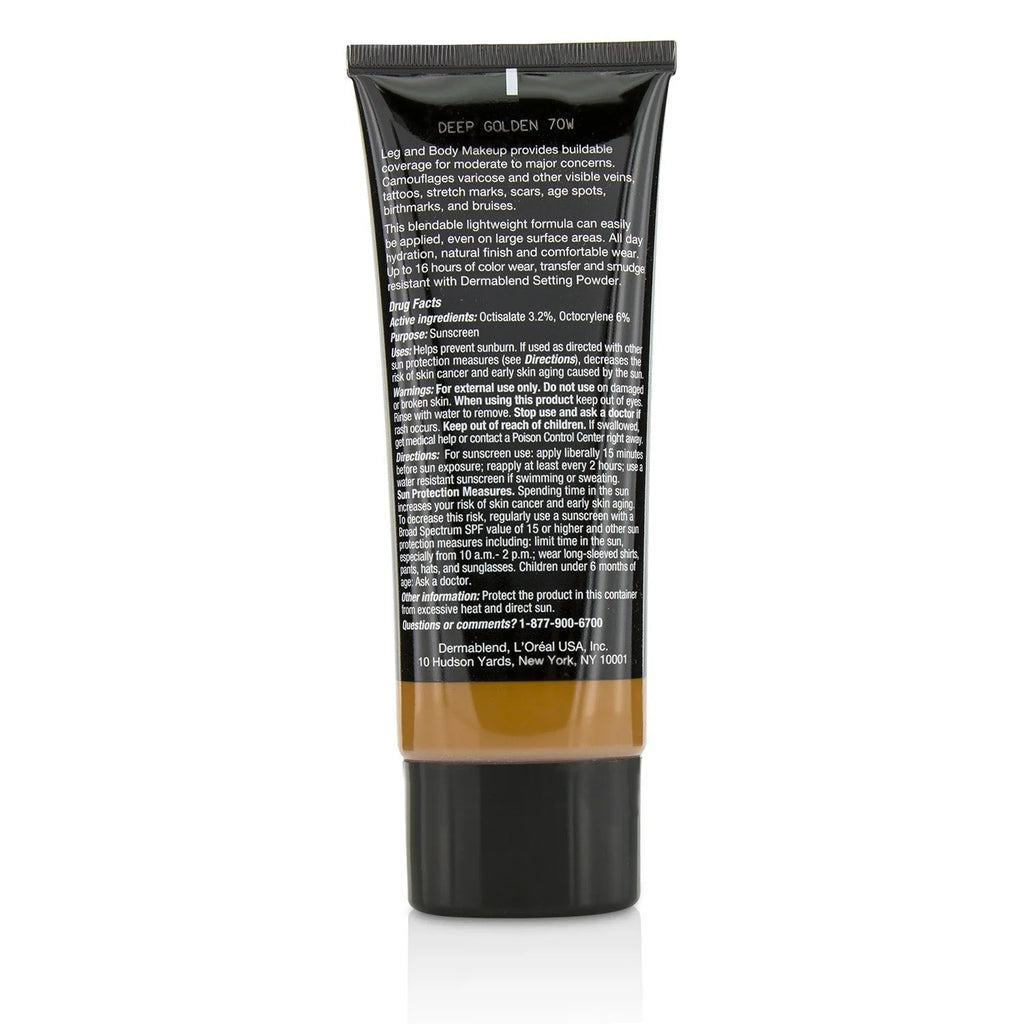 Leg and Body Make Up Liquid Body Foundation Sunscreen Broad Spectrum SPF 25 - #Deep Natural 100ml/3.4oz W369913