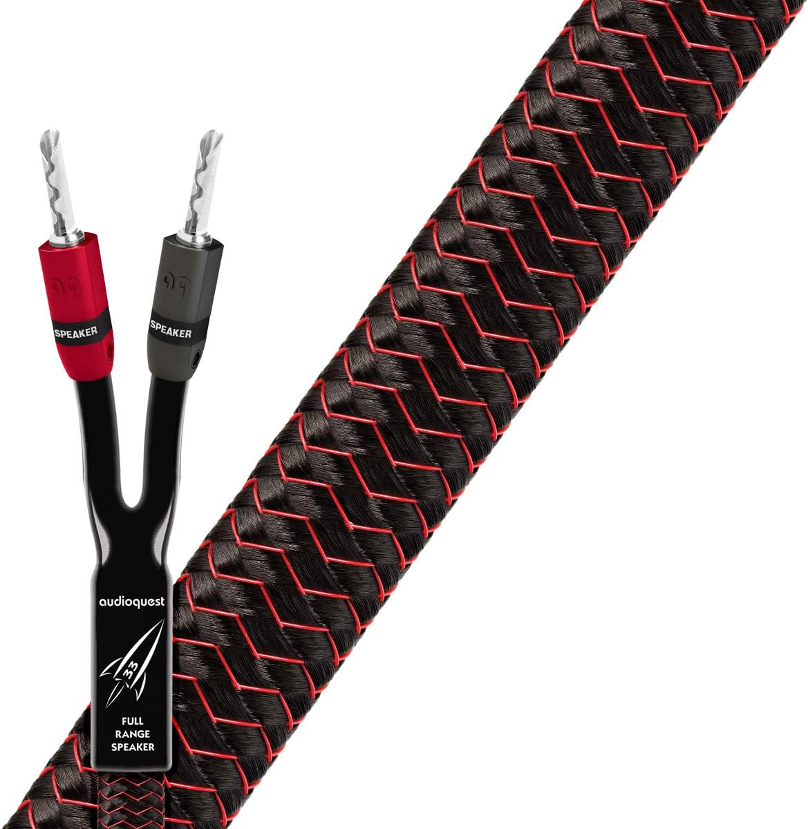 8 ft. 2-Pack Full-Range Speaker Cables with Silver Banana Plugs I7124