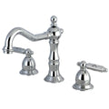 Chrome Widespread Lavatory Faucet with Brass Pop-Up K794
