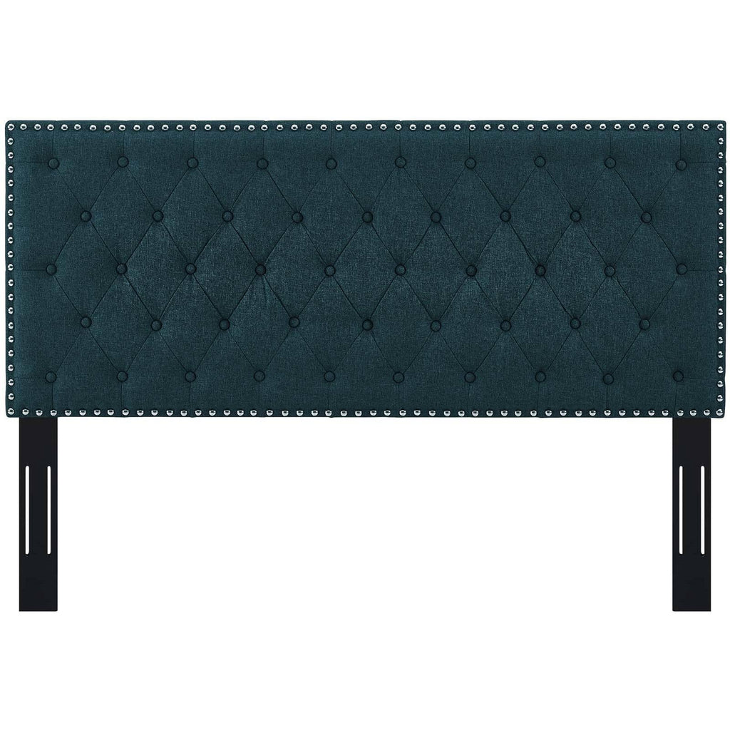 King and California King Upholstered Linen Fabric Headboard K345