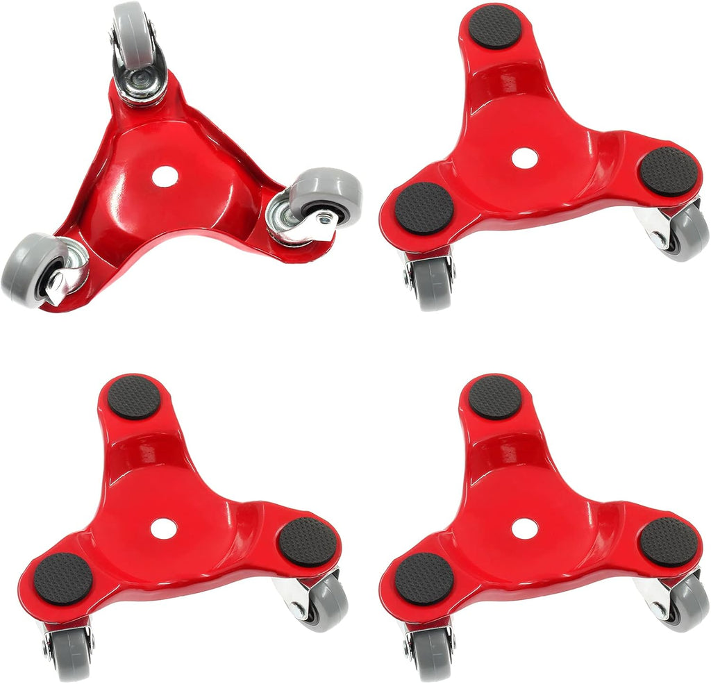 6 Steel Tri-Dolly with Rubber Wheel 200-lb Load Capacity 4Pack K224437