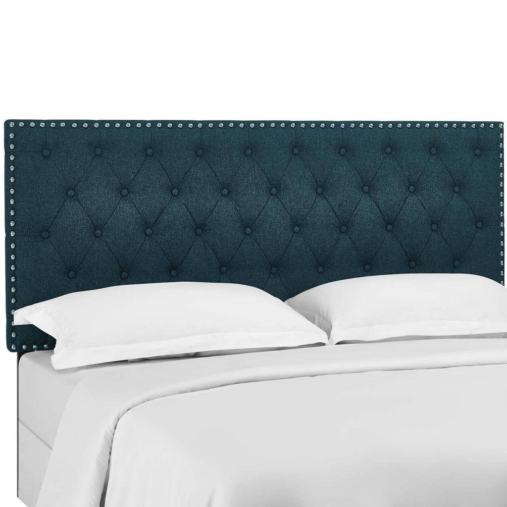 King and California King Upholstered Linen Fabric Headboard K345