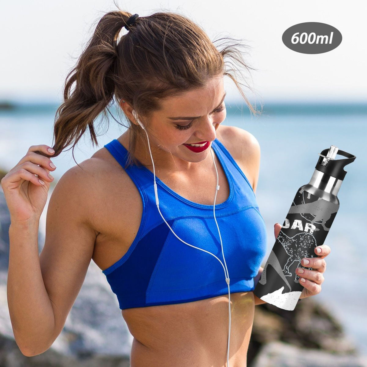 Stainless Steel Insulated Water Bottle with Straw Lid Z607443