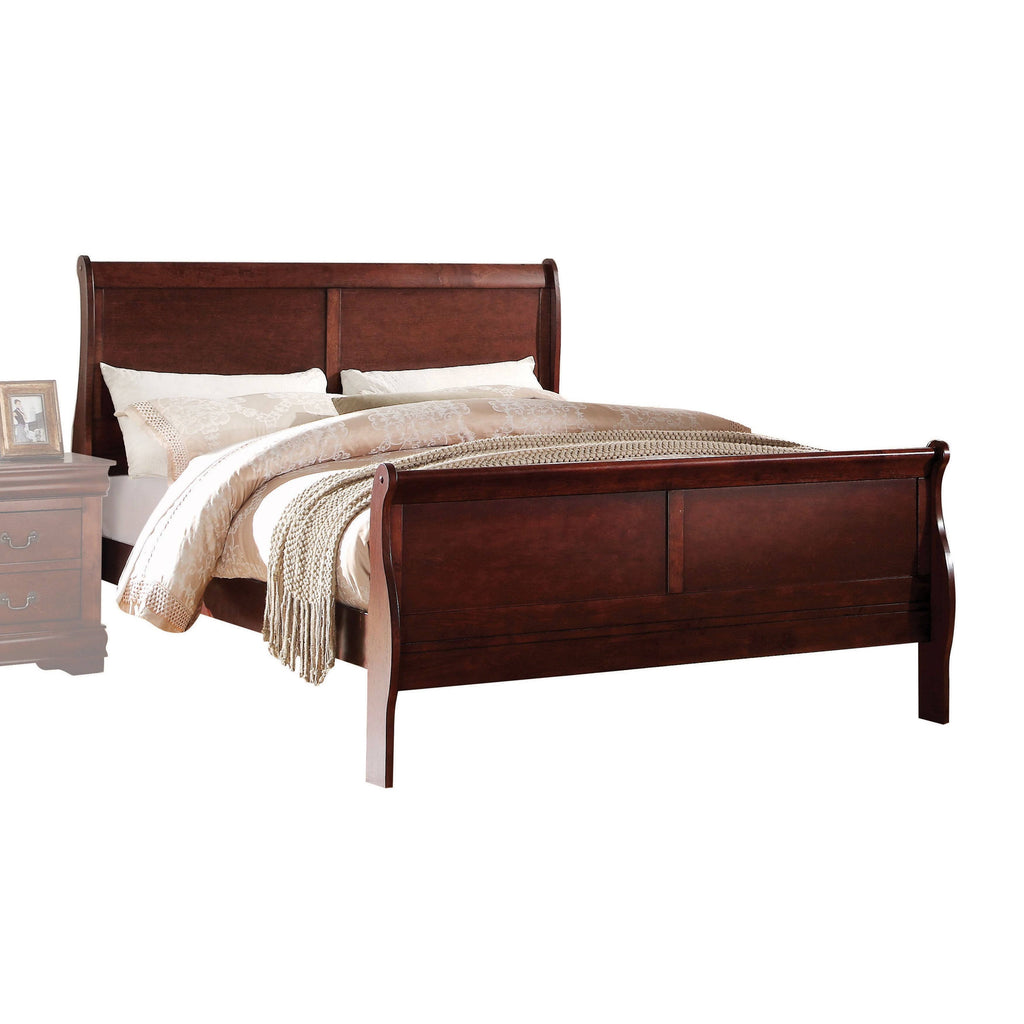 Cherry 4-Piece Sleigh Bedroom Set (Twin) G902838