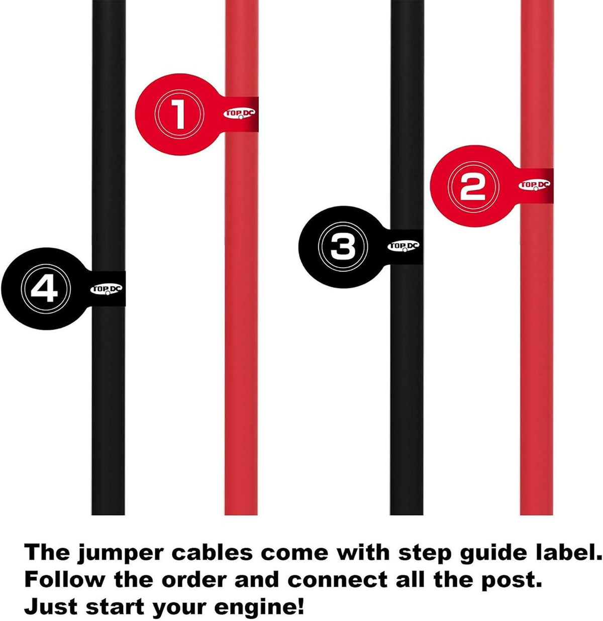 1-Gauge 25-FT 700Amp Heavy Duty Jumper Cables with Carry Bag B3278