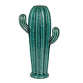 14" Blue Textured Cactus Accent O221703