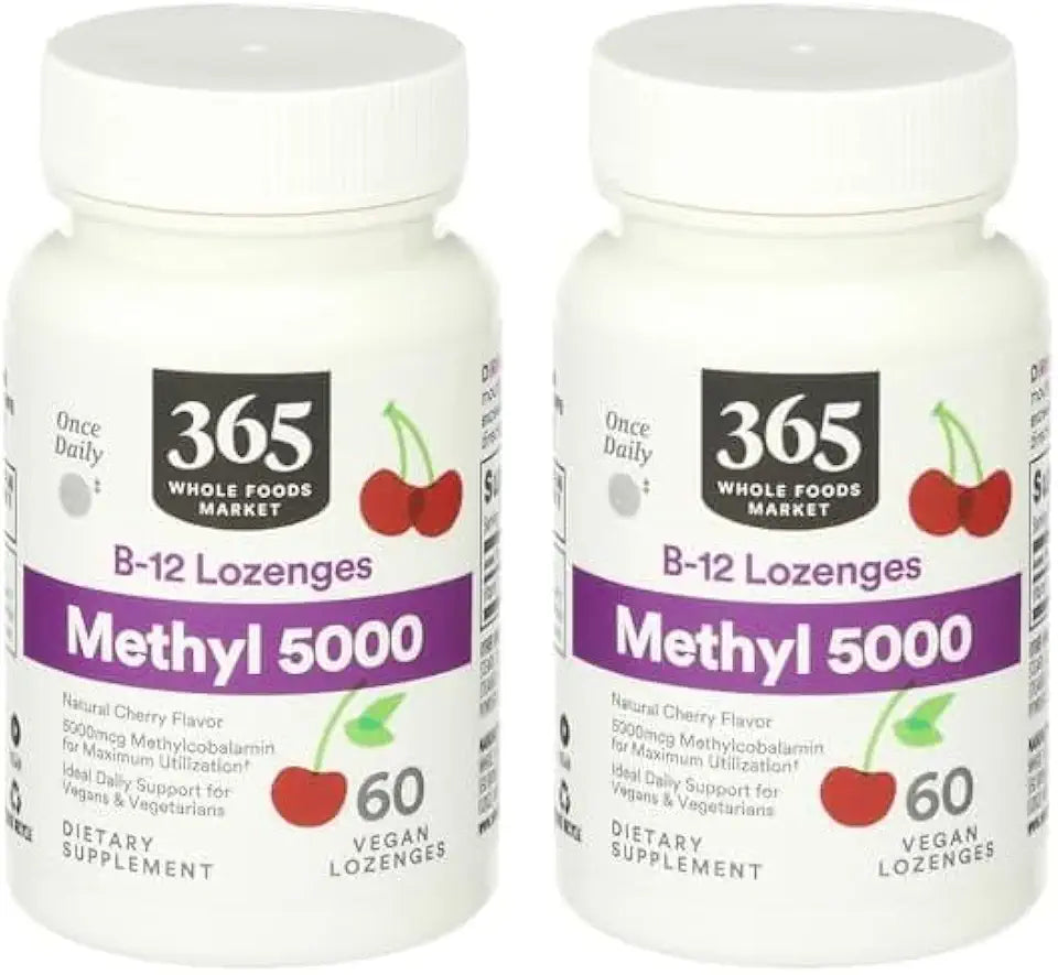 Methyl B-12 5000Mcg Cherry 60 Lozenges Pack of 2 K5037