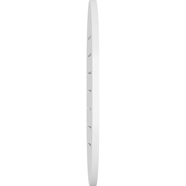 Vertical Round Ended Surface Mount PVC Gable Vent J696129