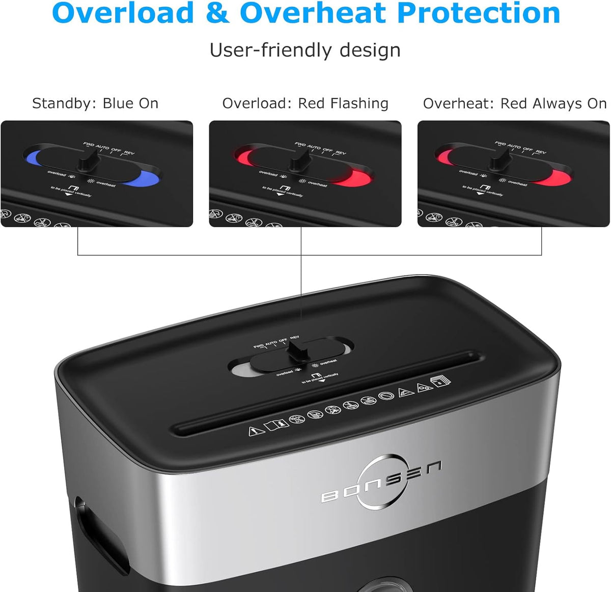 8-Sheet Crosscut Paper Shredder with 4 Gallons Wastebasket, Pack of 2 N611