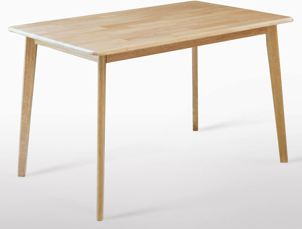Natural Solid Rubber Wood Dining Table A89784