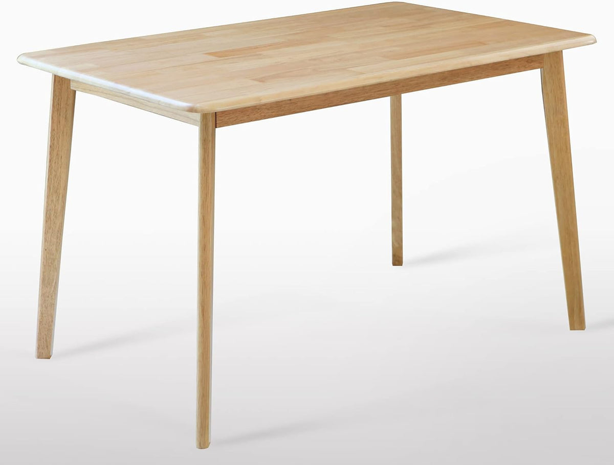 Natural Solid Rubber Wood Dining Table A89784