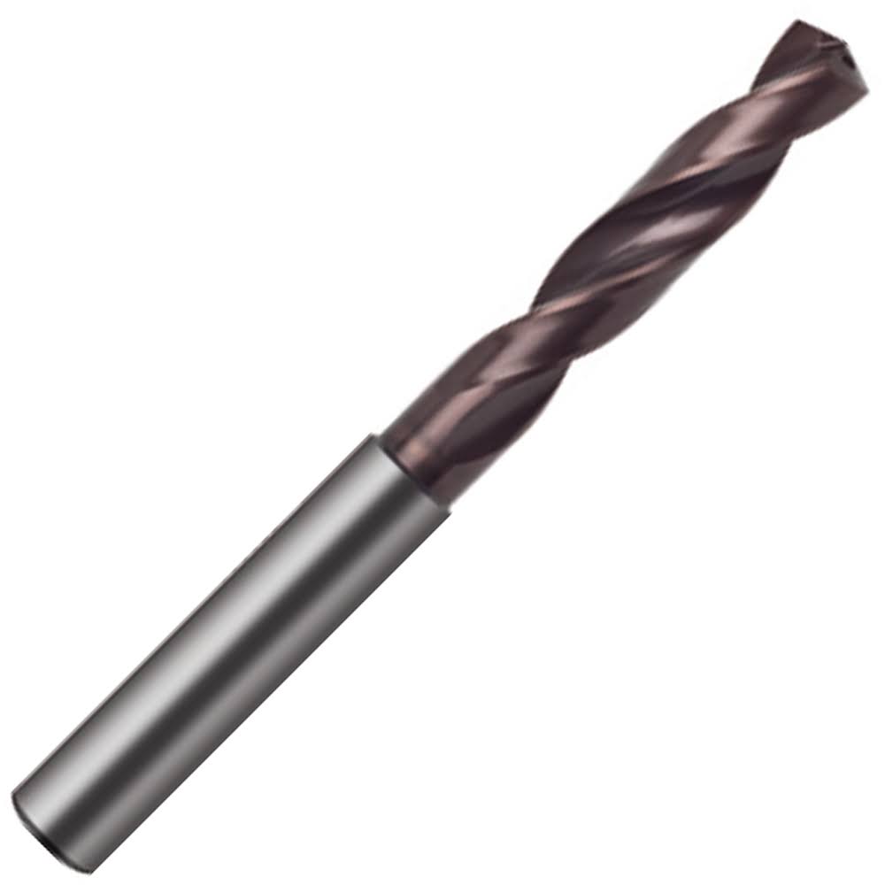 9.9mm Carbide Coolant Fed Drill, Reinforced Straight Shank, 47mm LOC A16702