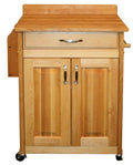 Butcher Block Cart with Backsplash M52766