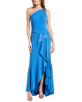 One Shoulder Crepe Gown S93695