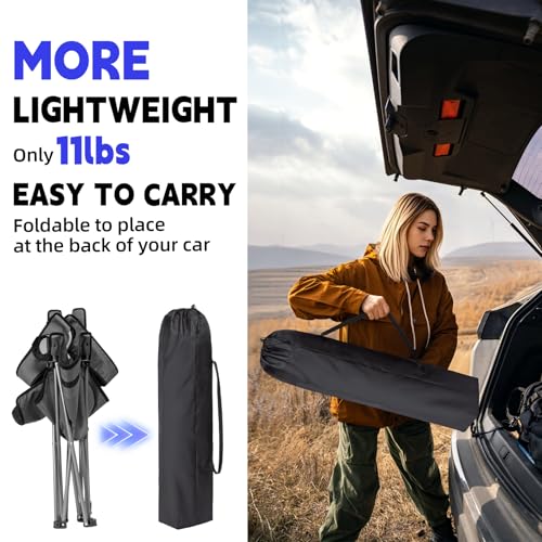 Folding Reclining Camping Chair with Footrest Cup Holder I927410