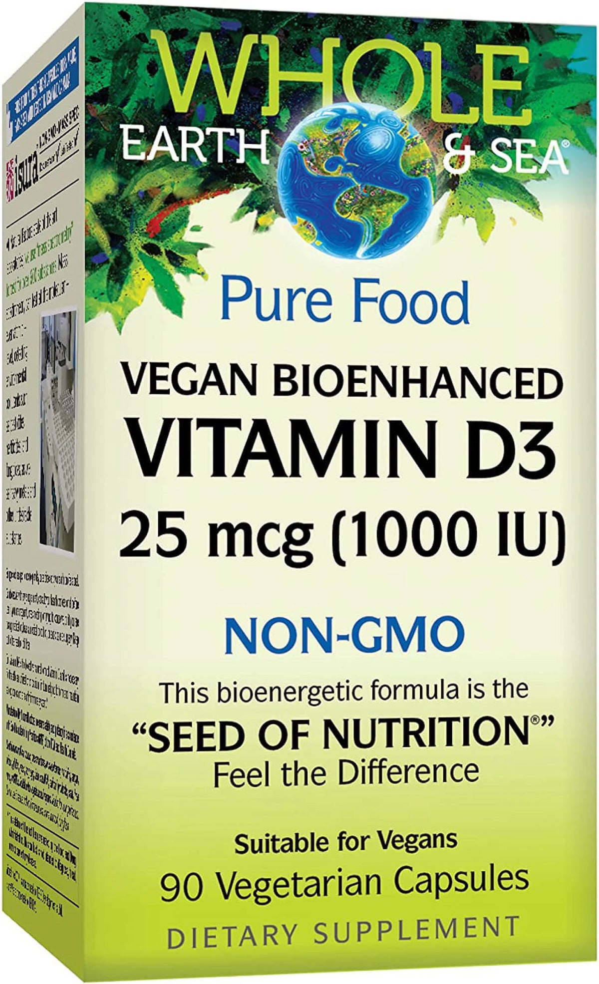 Vitamin D3 1000 IU 25 mcg Vegan 90 Capsules G824