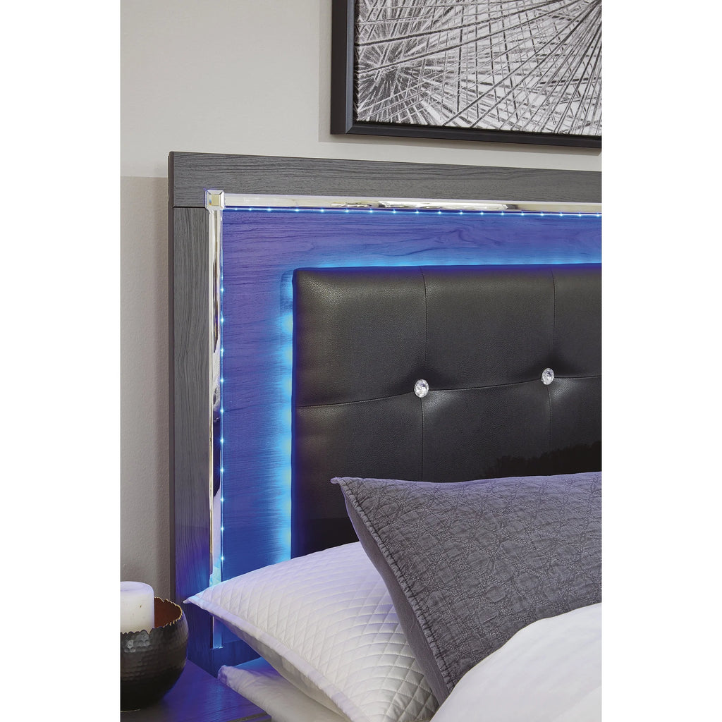 Queen Upholstered Panel Headboard Gray G896